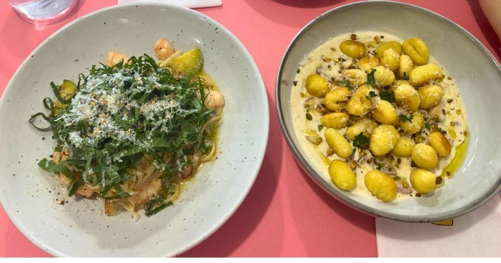 清州コンガンすらのニョッキとエゴマ油のパスタ