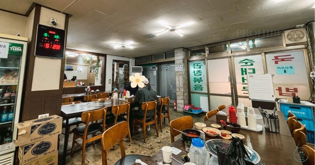 韓国・清州の새가덕순대(セガドクスンデ)の店内風景2