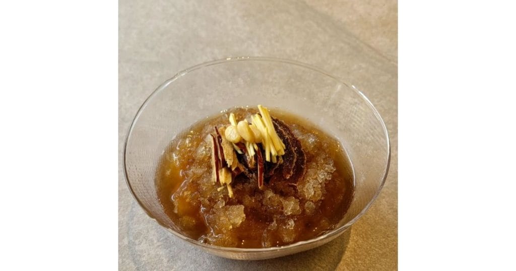 1913청주부엌のインスタより引用したカフェのメニュー수정과(スジョンガ)