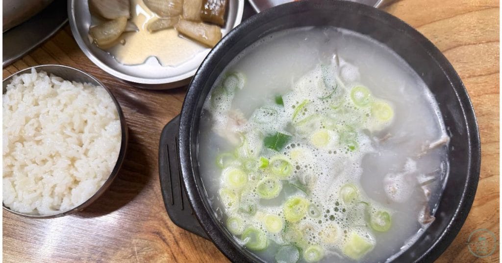 韓国・清州の北部市場にある「プギルコムタン 북일곰탕」のコムタン