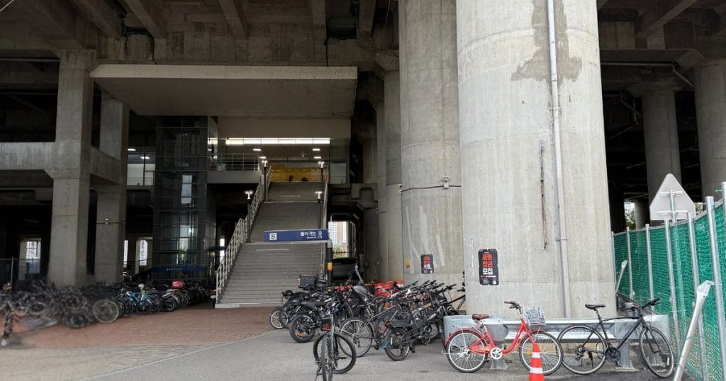 韓国・清州市のオソン(五松)駅近くのカフェ「エイトスタ」の行き方1