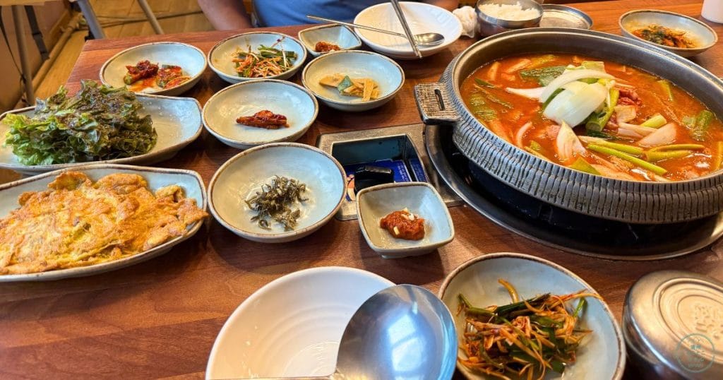 韓国・清州のチャグリ専門店「대추나무집・テチュナムジプ」のチャグリとおかず