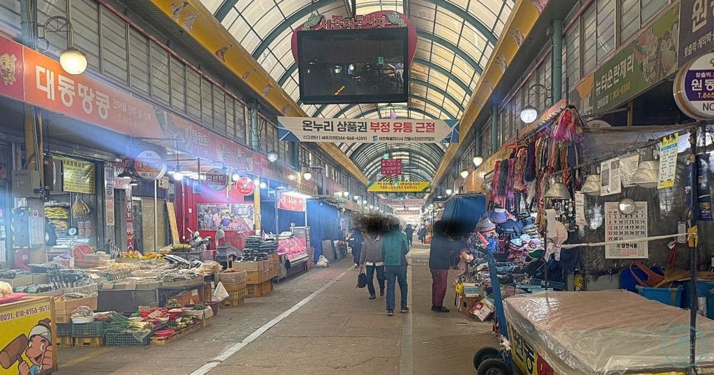 韓国・セジョン市にある世宗伝統市場(セジョン ジョントンシジャン:세종전통시장)の内部1